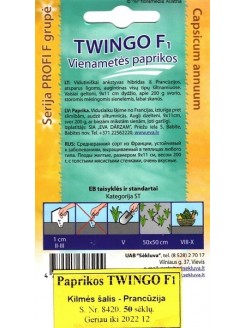 Paprika vienametė 'Twingo' H, 50 sėklų