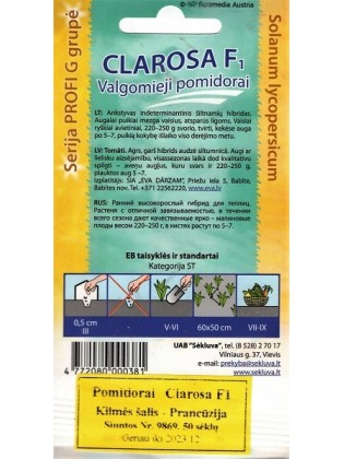 Tomato 'Clarosa' H, 50 seeds