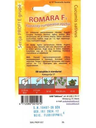 Огурец посевной 'Romara' H, 100 семян