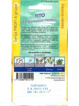 Morkos valgomosios 'Tito' 2 g