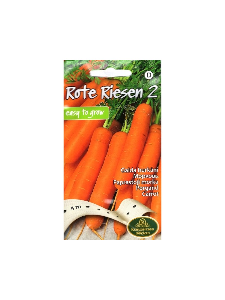 Carrot 'Rote Riesen2' 4 m