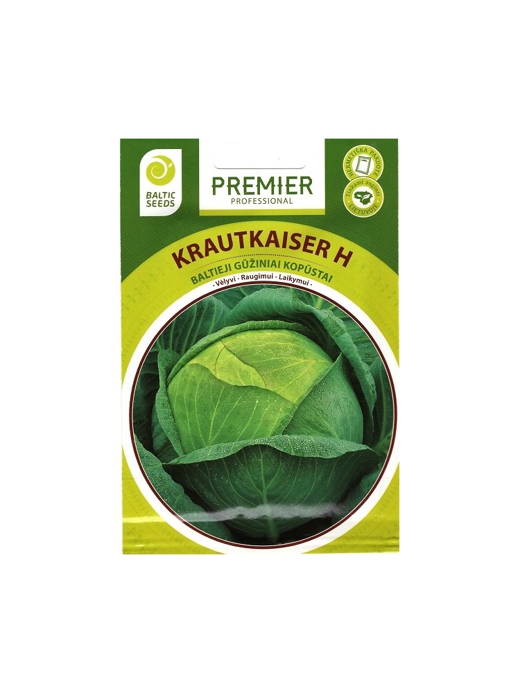 White cabbage 'Krautkaiser' H, 45 seeds