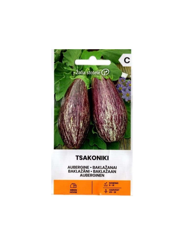 Aubergine 'Tsakoniki' 0,5 g