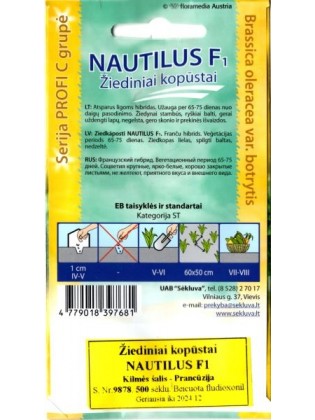 Cauliflower 'Nautilus' H, 500 seeds