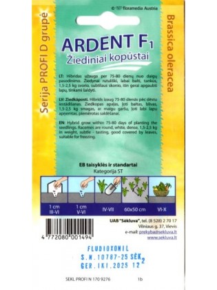 Kopūstai žiediniai 'Ardent' H, 25 sėklos