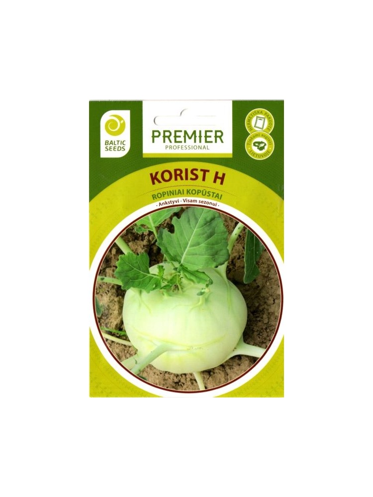 Kohlrabi 'Korist' H, 30 seeds