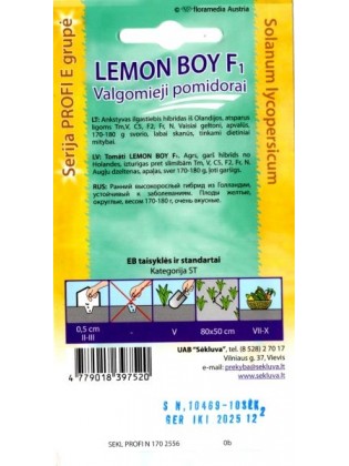 Harilik tomat 'Lemon Boy' F1, 10 seemet