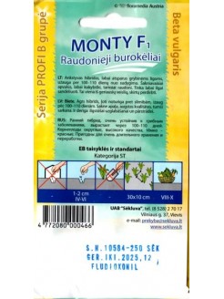 Beetroot 'Monty' H, 250 seeds