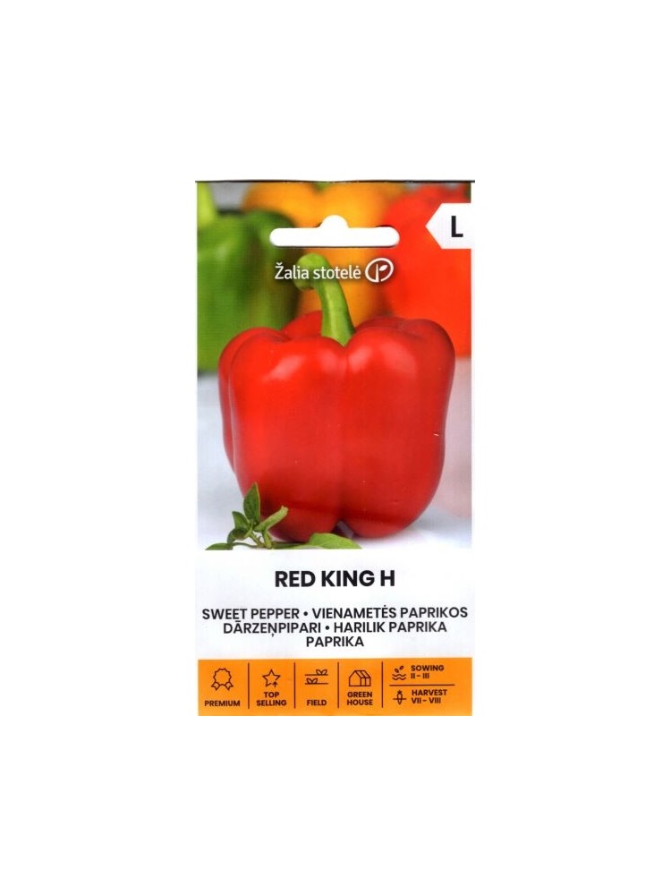 Poivron 'Red King' H, 10 graines