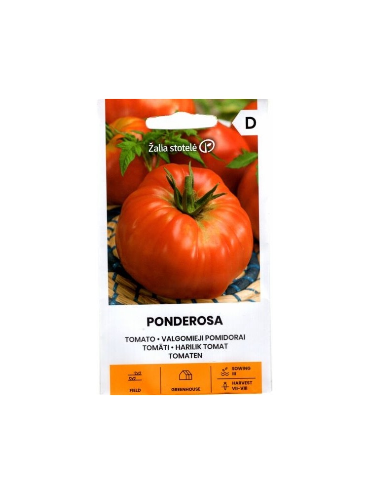 Pomidorai valgomieji 'Ponderosa' 0,1 g