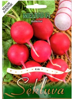 Radish 'Melito' H, 4 m seeds on tape
