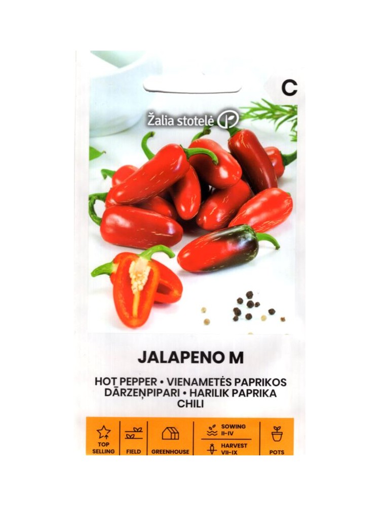 Paprika vienametė 'Jalapeno M' 0