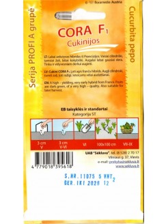 Zucchini 'Cora' H, 5 seeds