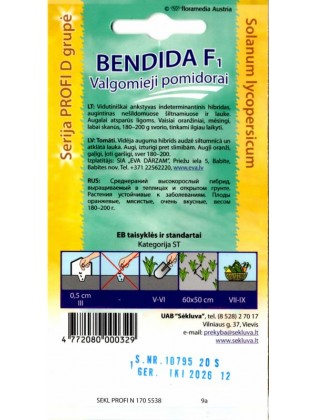Pomodoro 'Bendida' H, 25 seme