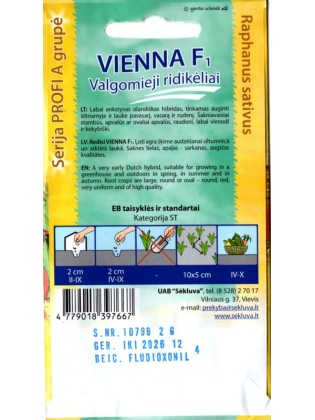 Radish 'Vienna' H, 2,5 g