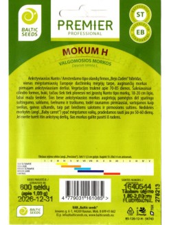 Carrot 'Mokum' H, 600 semences