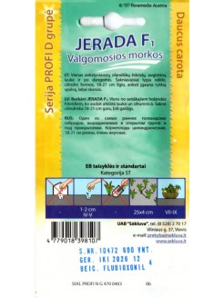 Carrot 'Jerada' H, 600 seeds
