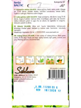 Laitue cultivée 'Saladin' 0,5 g