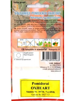 Pomidorai 'Oxheart' 5 g