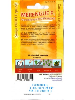 Lauku gurķi 'Merengue' H, 20 sēklas