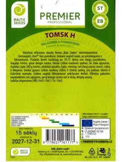 Tomat 'Tomsk' H, 15 seemet