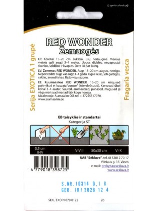 Wald-Erdbeere 'Red Wonder' 0,1 g