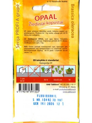 Lillkapsas 'Opaal' 30 seemned