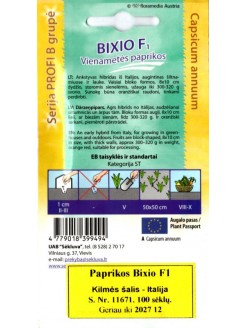 Poivron 'Bixio' H, 100 graines