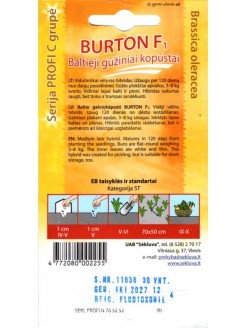 Kopūstai baltagūžiai 'Burton' F1, 30 sėklų