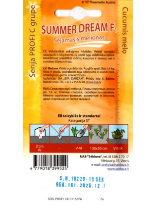 Melone 'Summer Dream' F1, 10 Samen