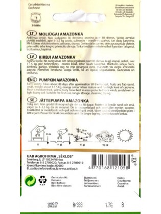 Zucca dolce 'Amazonka' 1,7 g