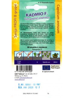Paprika 'Kadmio' H, 10 seemned