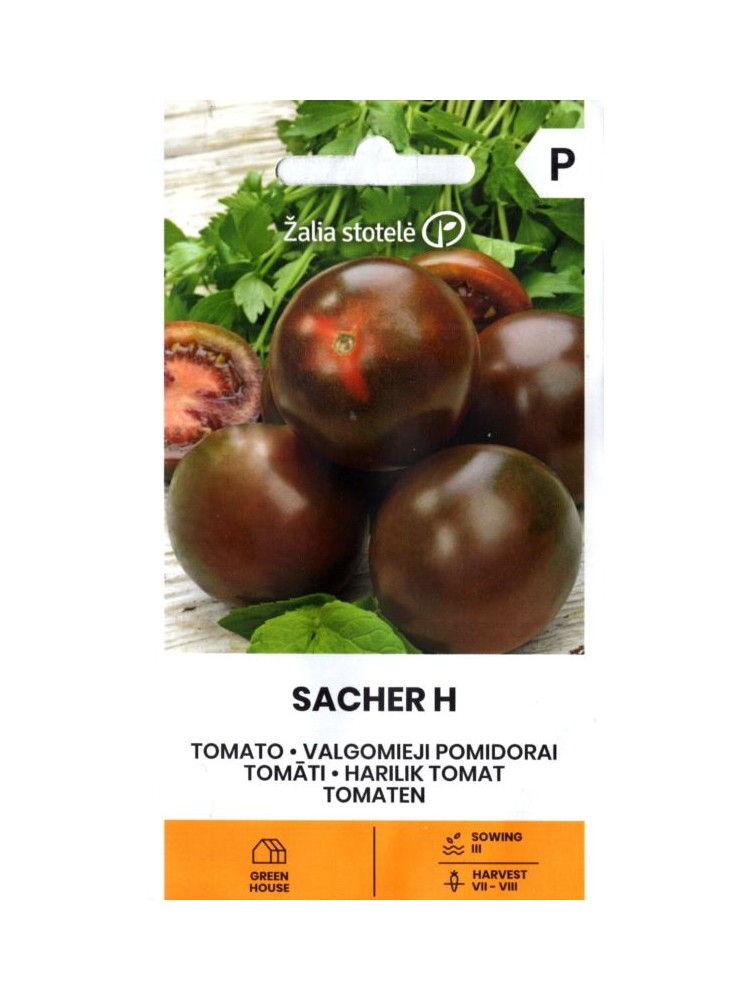 Pomidorai valgomieji 'Sacher' H, 5 sėklos