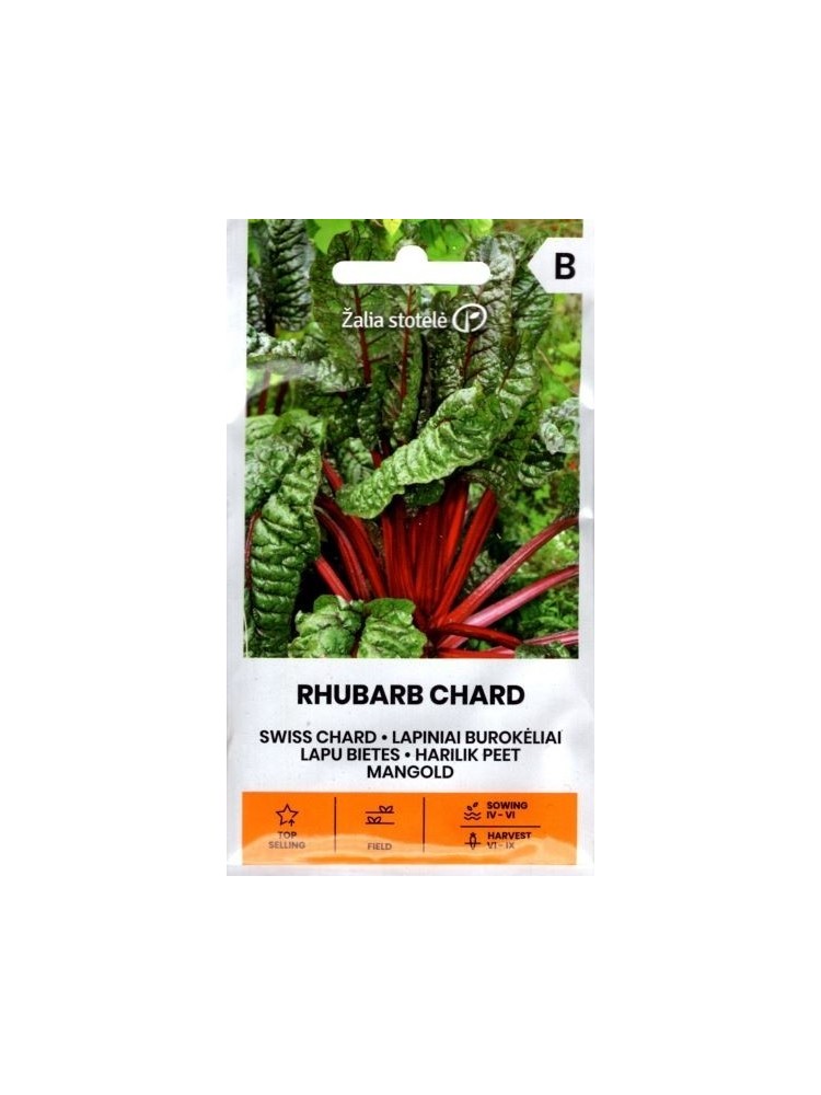 Burokėliai lapiniai 'Rhubarb Chard' 3 g