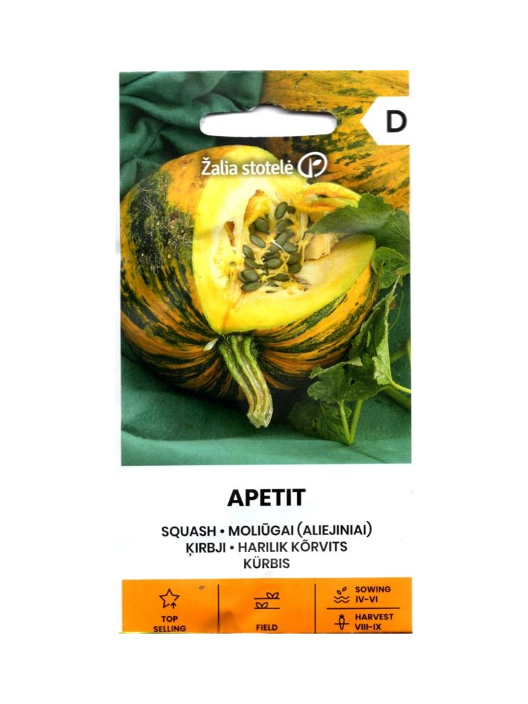Oilseed Pumpkin 'Apetit' 2 g