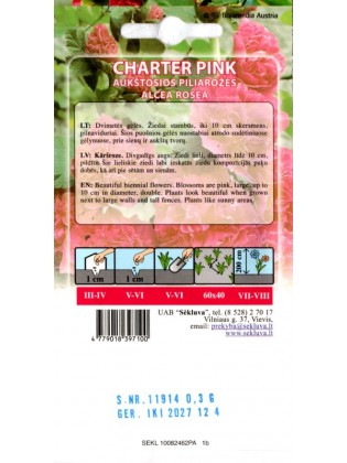 Parastā kāršroze 'Charter Pink' 0,3 g