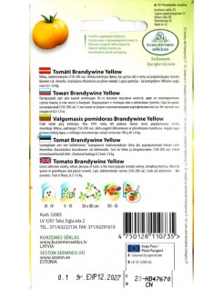 Tomat 'Brandywine Yellow' 0,1 g