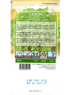 Saldais baziliks 'Lemon' 0,5 g